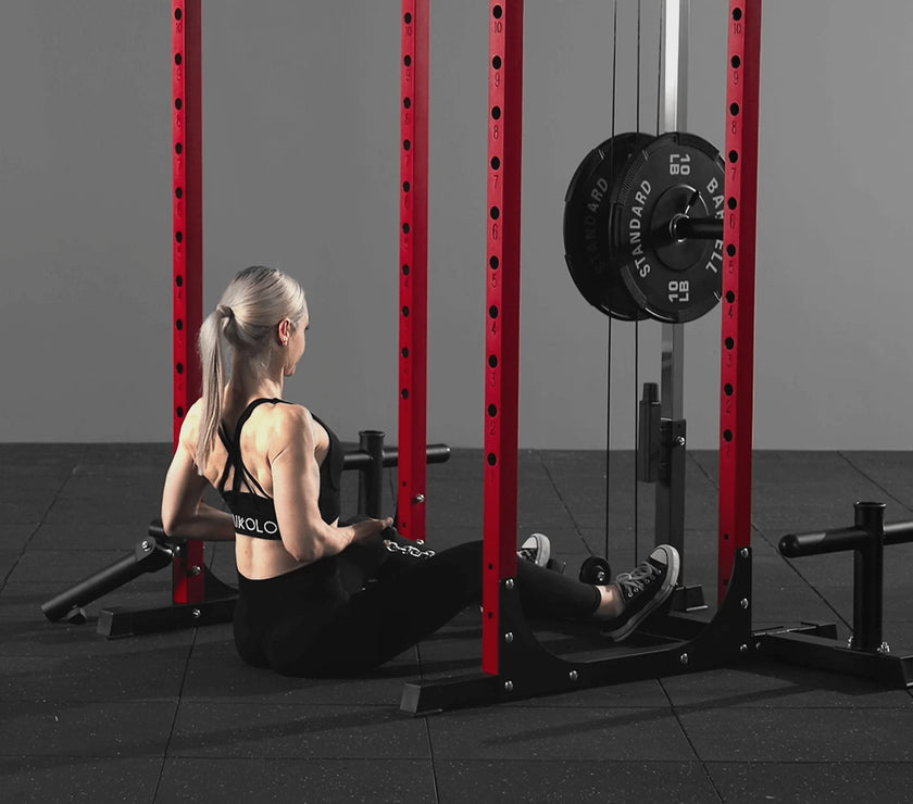 F4 Power Rack with Lat Pull down System