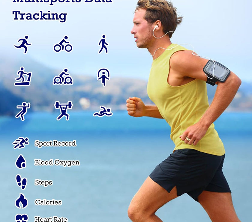 Smart Ring Health Tracker, Sleep Tracker Ring with Heart Rate, Waterproof Fitness Ring for Activity Monitoring/Steps/Distance/Calories,Air Gestures,Up to 7-Day Battery,For Ios Android (Light Gold,#12)