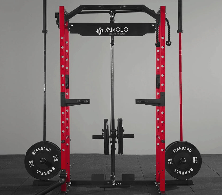 F4 Power Rack with Lat Pull down System