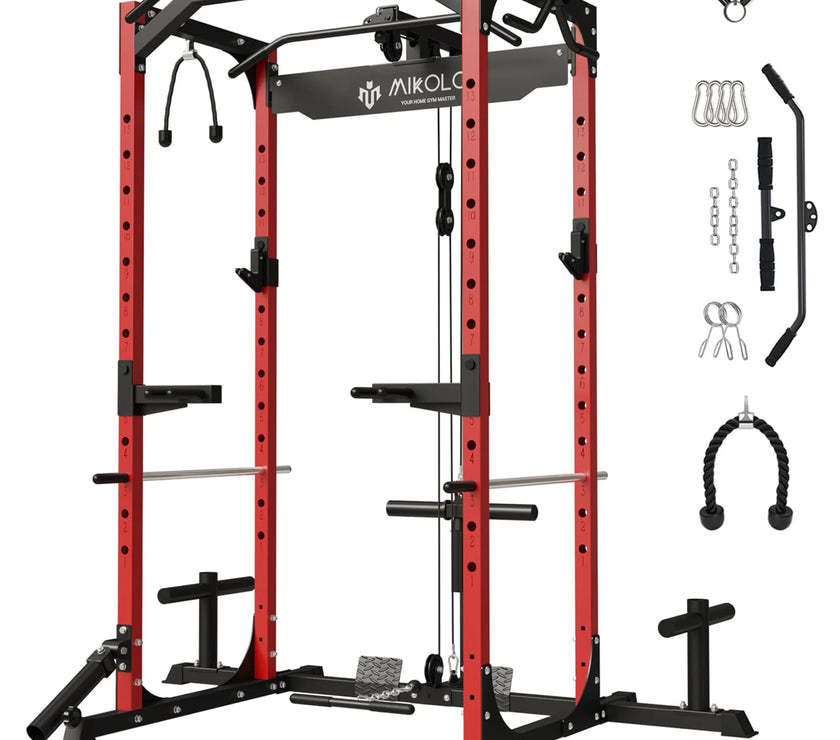 F4 Power Rack with Lat Pull down System