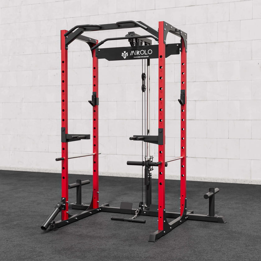 F4 Power Rack with Lat Pull down System