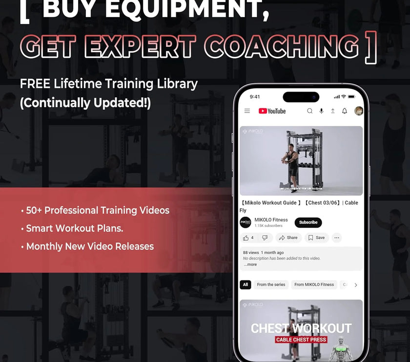 F4 Power Rack with Lat Pull down System