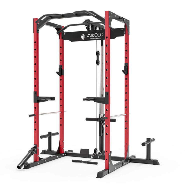 F4 Power Rack with Lat Pull down System